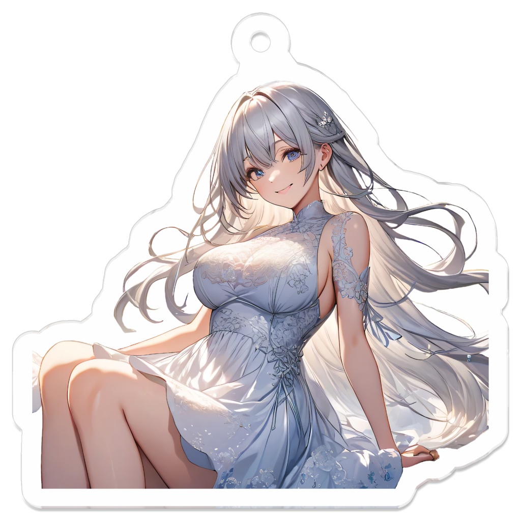 <アクリルキーホルダー>水瓶座の女神：渓谷の河音が響く春