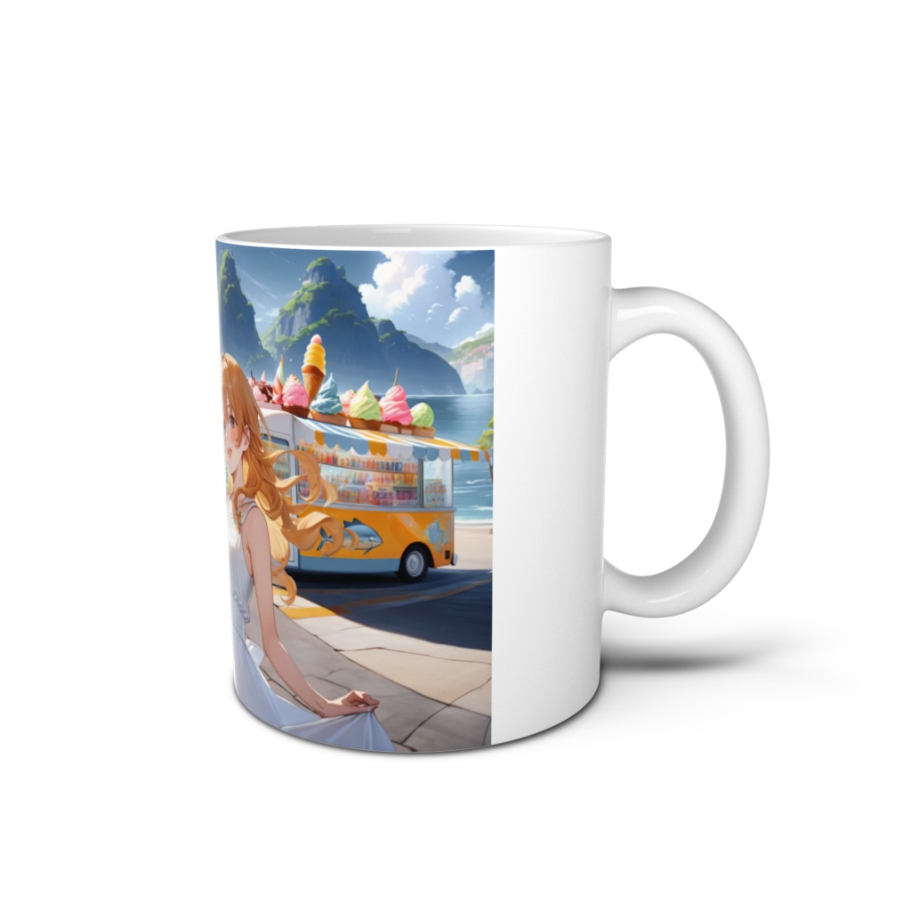 <マグカップ>双子座の女神:アイスクリーム片手に海の街へ行こう
