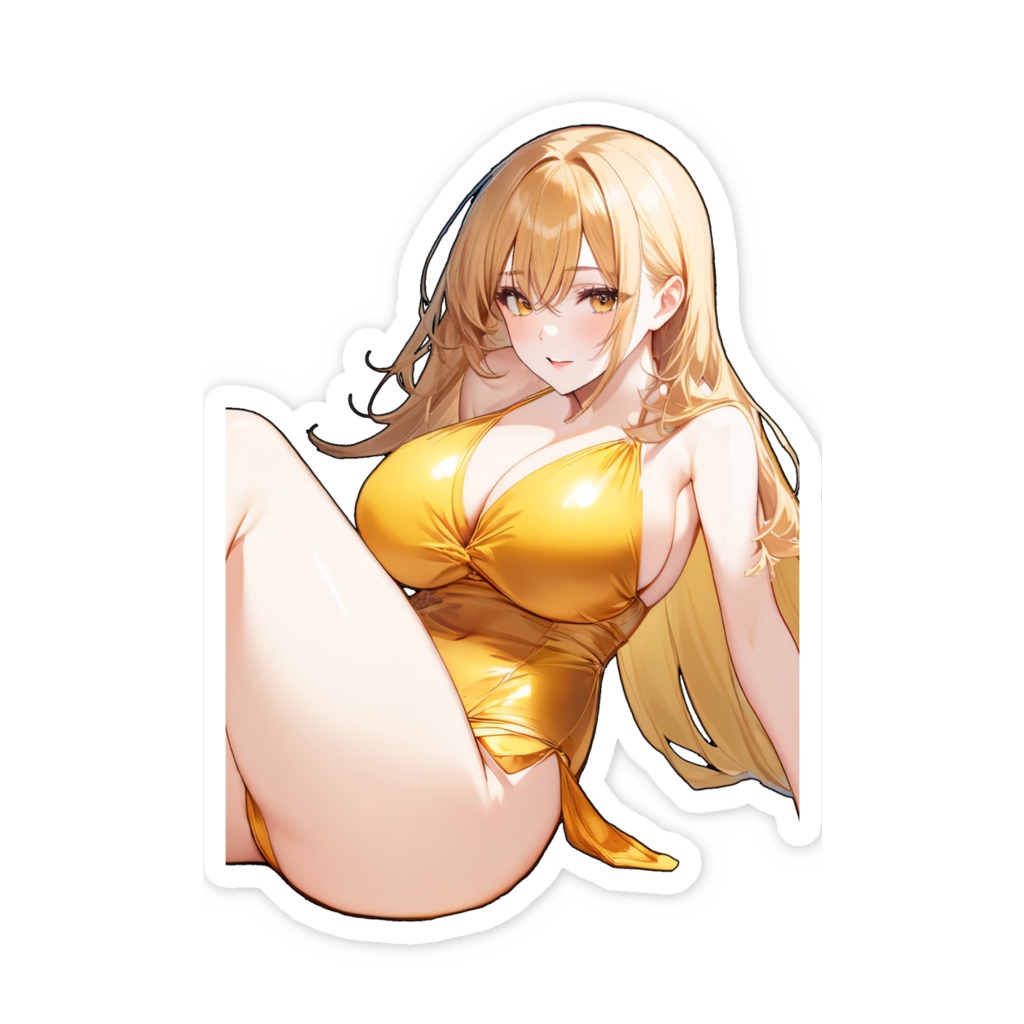 <スマホステッカー>獅子座の女神:真夏の海辺は眩しくて