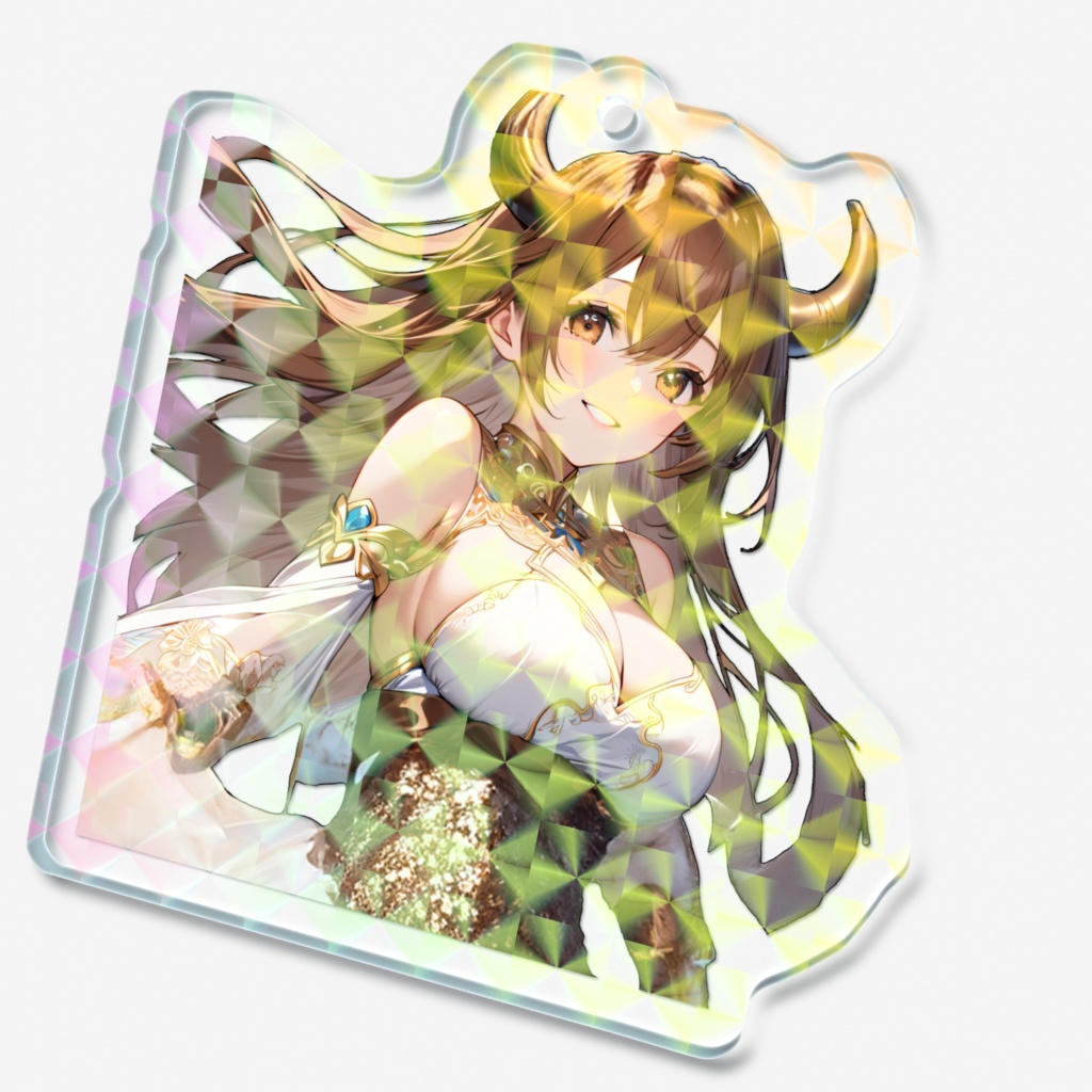 <アクリルキーホルダー>牡牛座の女神:日差しは春を越えて