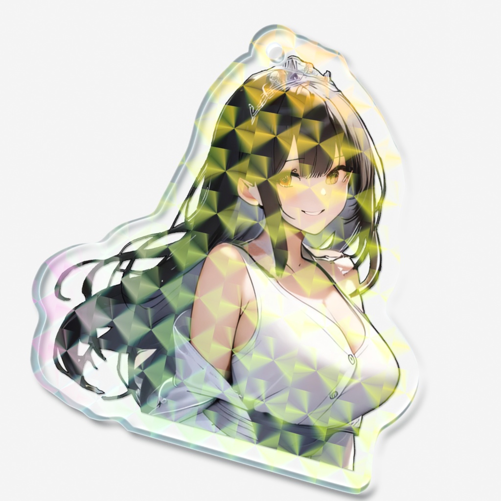 <アクリルキーホルダー>乙女座の女神:紫陽花の咲く庭で君は