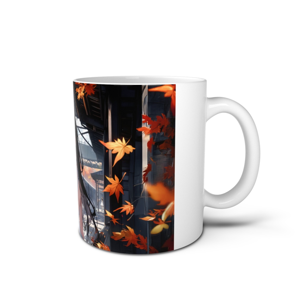 <マグカップ>乙女座の女神:駅のホームに吹く秋風は悲しげで