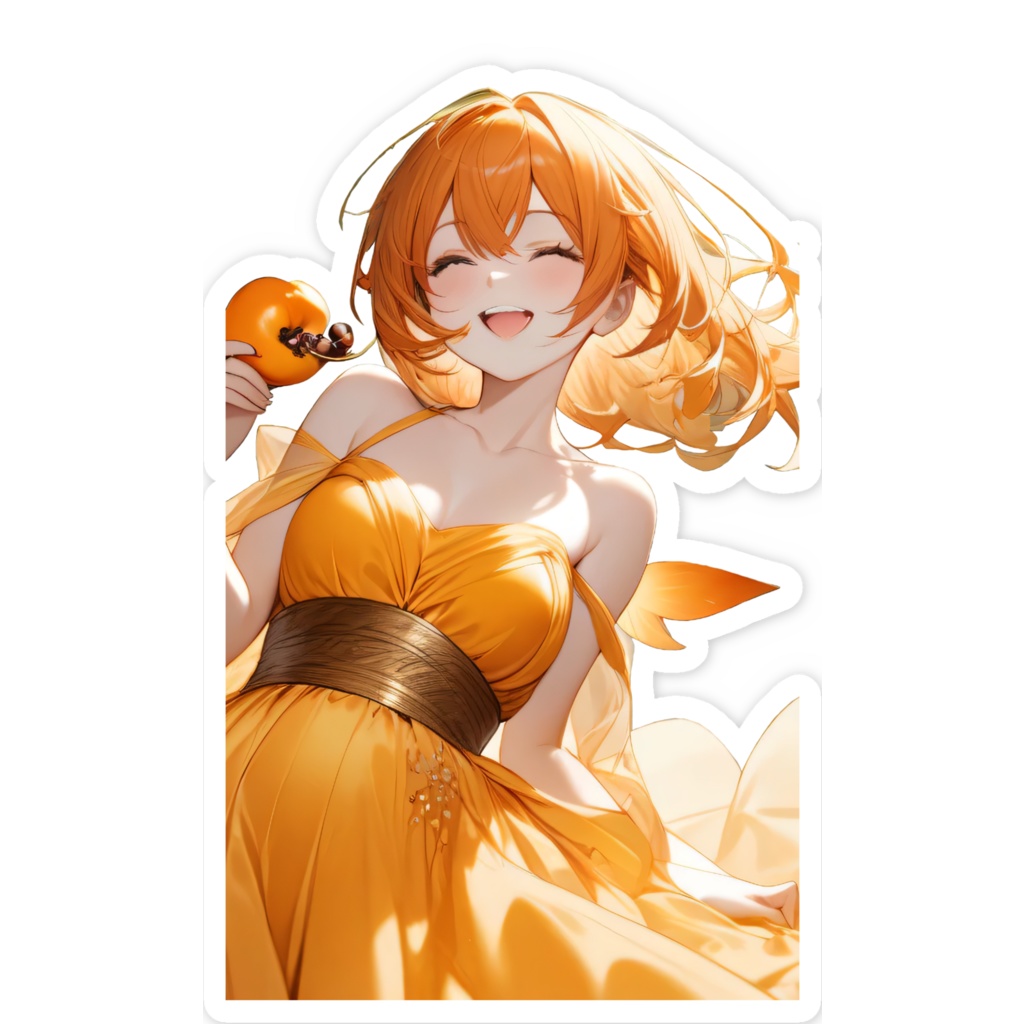 <スマホステッカー>射手座の女神:秋の実りが私を笑顔にしてくれる