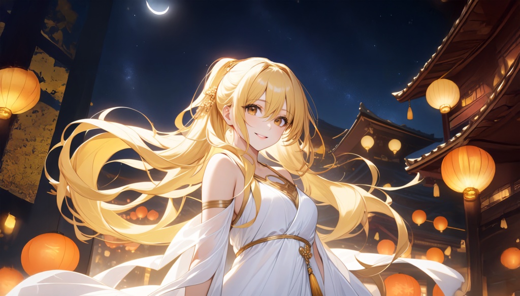 <無料DL版BGM>天秤座の女神:秋祭りの終わりに見えた月_フリーBGM