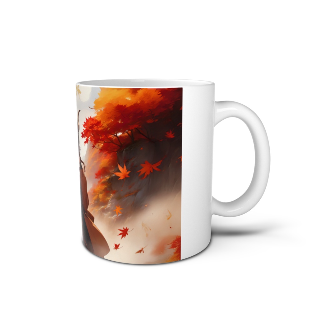 <マグカップ>山羊座の女神:秋風の山に楓が降れば