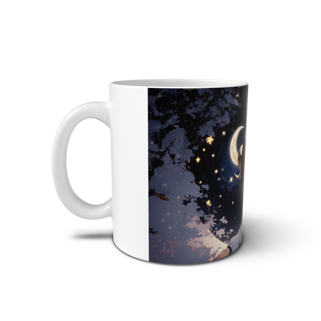 <マグカップ>牡羊座の女神:冬が始まる夜月の雪