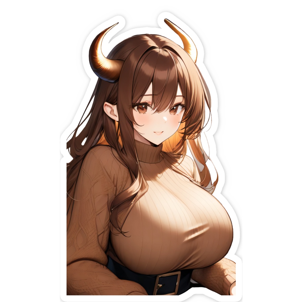 <スマホステッカー>牡牛座の女神:暖炉の部屋でゆっくり寛ぐ冬の朝のひととき