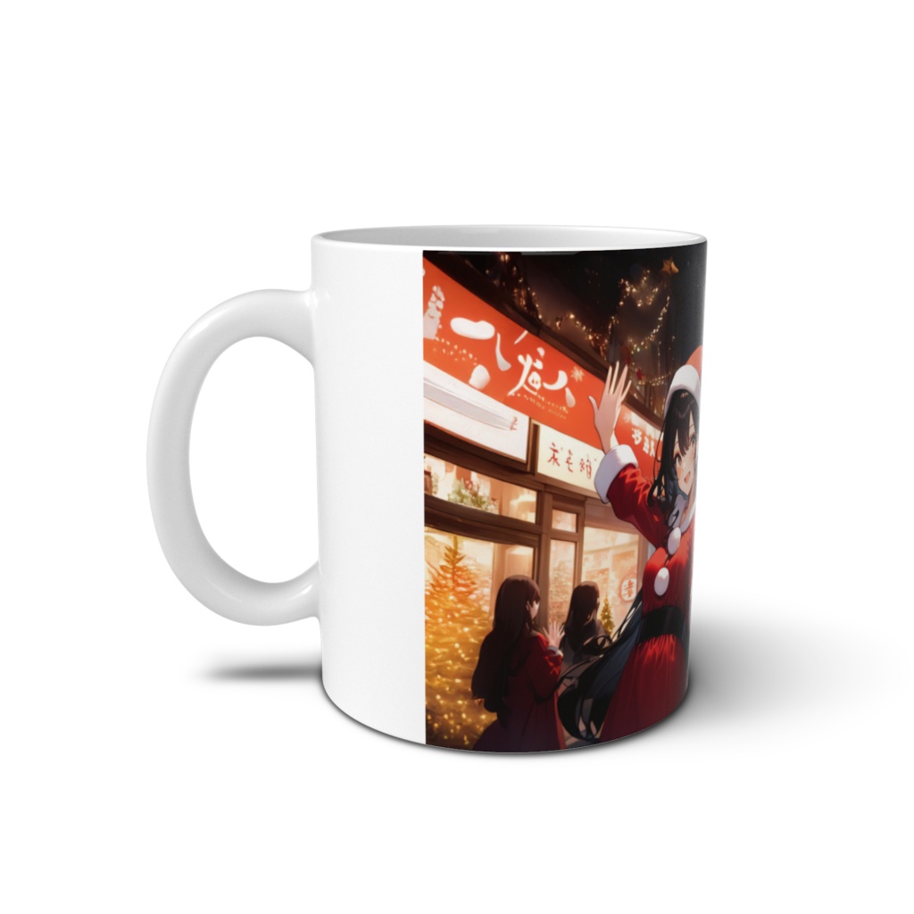 <マグカップ>双子座の女神:心弾むクリスマスの街