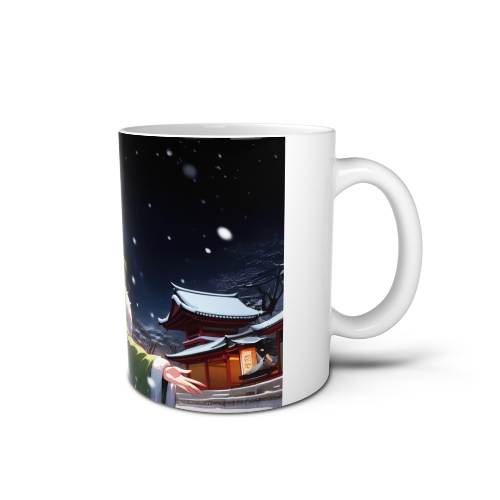 <マグカップ>蟹座の女神:雪の舞う大晦日の夜はとても寒く