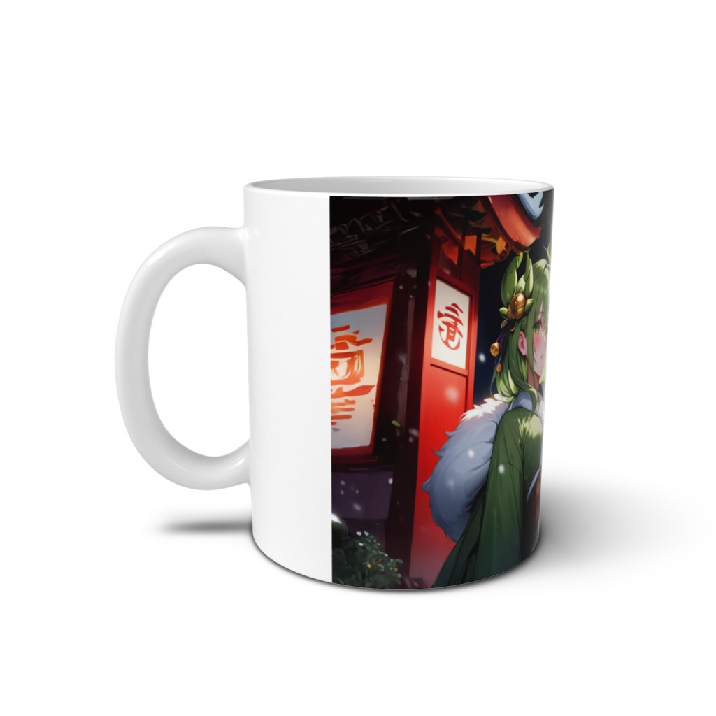 <マグカップ>蟹座の女神:雪の舞う大晦日の夜はとても寒く