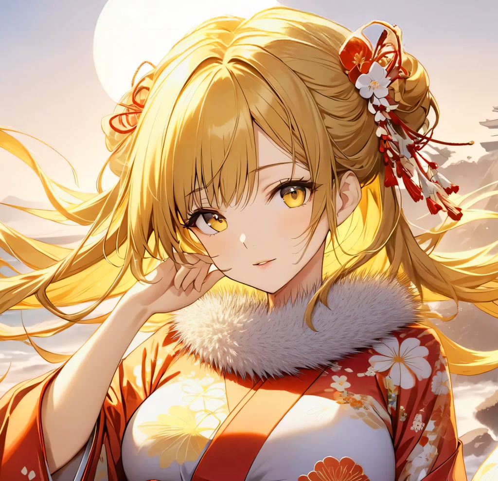 <イラスト>獅子座の女神：新しい年の始まりはあたたかな太陽とともに