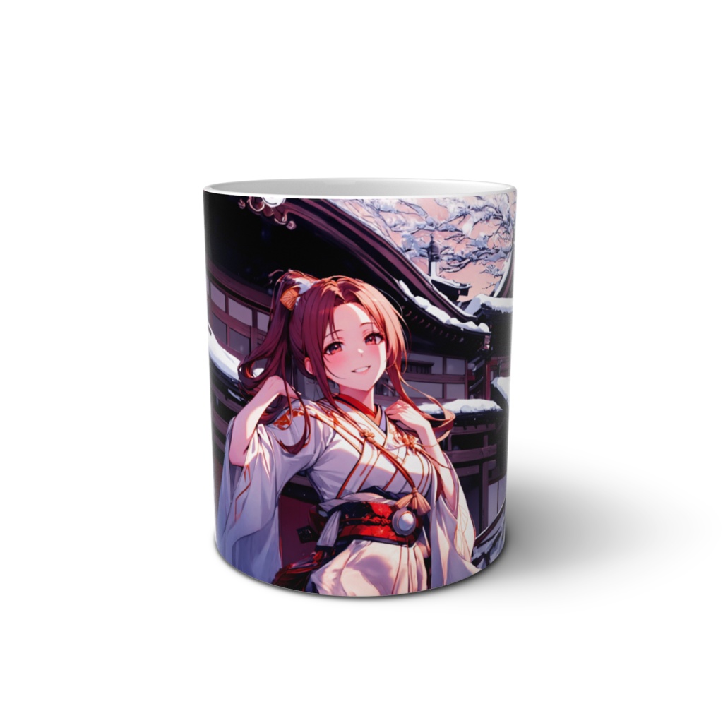 <マグカップ>天秤座の女神：冬の京都の朝に透きとおる君を見た