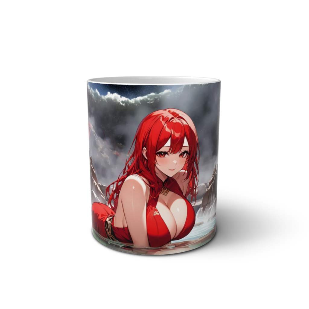 <マグカップ>蠍座の女神:湯けむりの中彼女は微笑む
