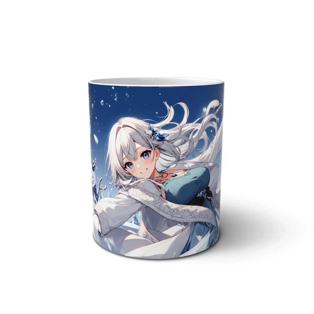 <マグカップ>水瓶座の女神：雪の中で私と一緒に踊りませんか
