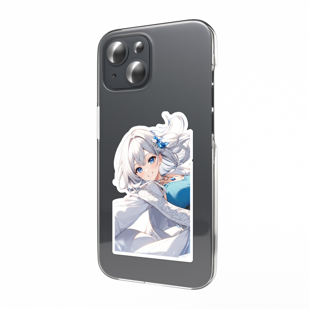 <スマホステッカー>水瓶座の女神：雪の中で私と一緒に踊りませんか