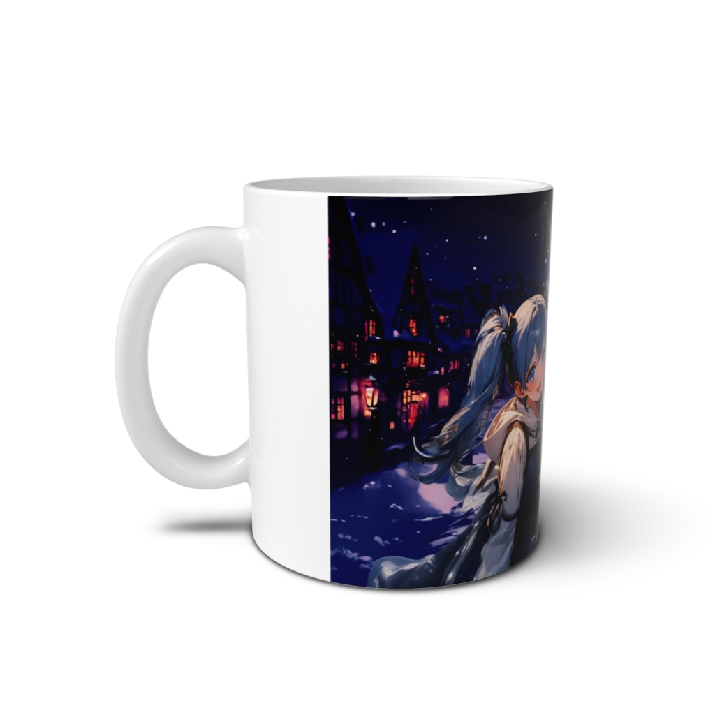 <マグカップ>魚座の女神:寒い雪の中でもふたりはいつでも一緒だから