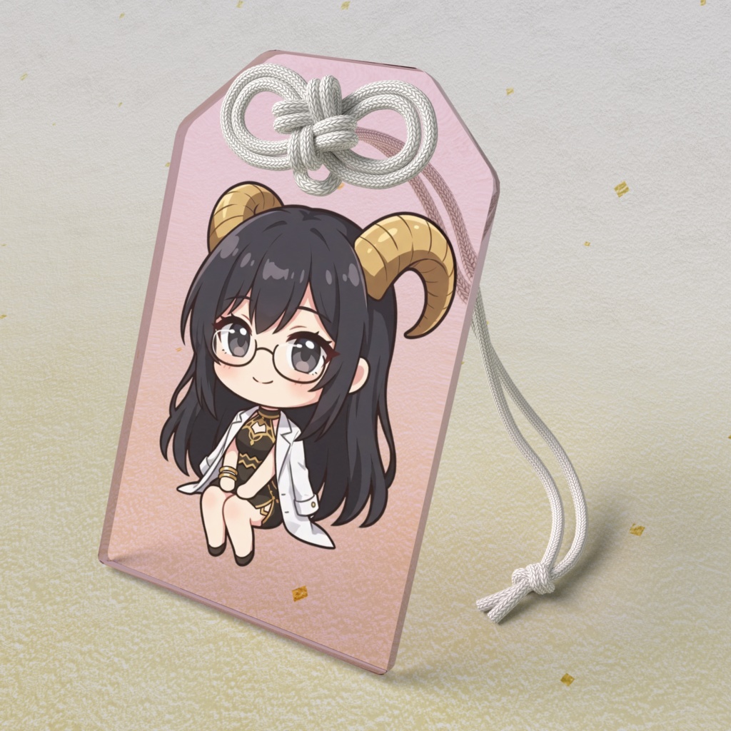 【恋愛お守り】12星座ちびキャラ~山羊座女神01~