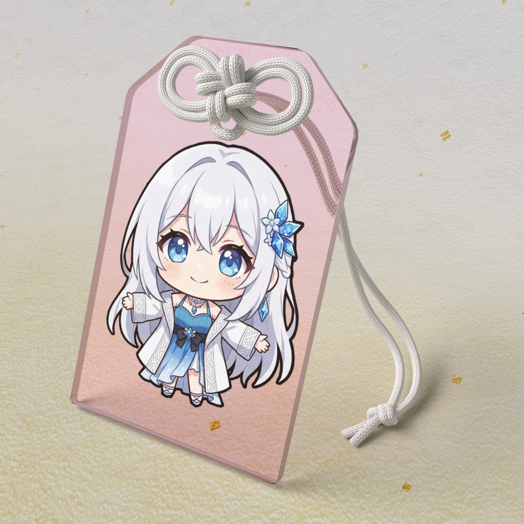 【恋愛お守り】12星座ちびキャラ~水瓶座女神01~