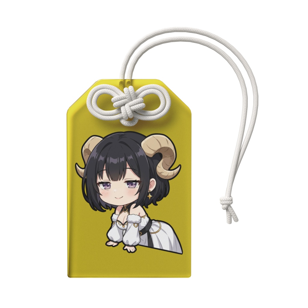 【金運お守り】12星座ちびキャラ~牡羊座女神01~