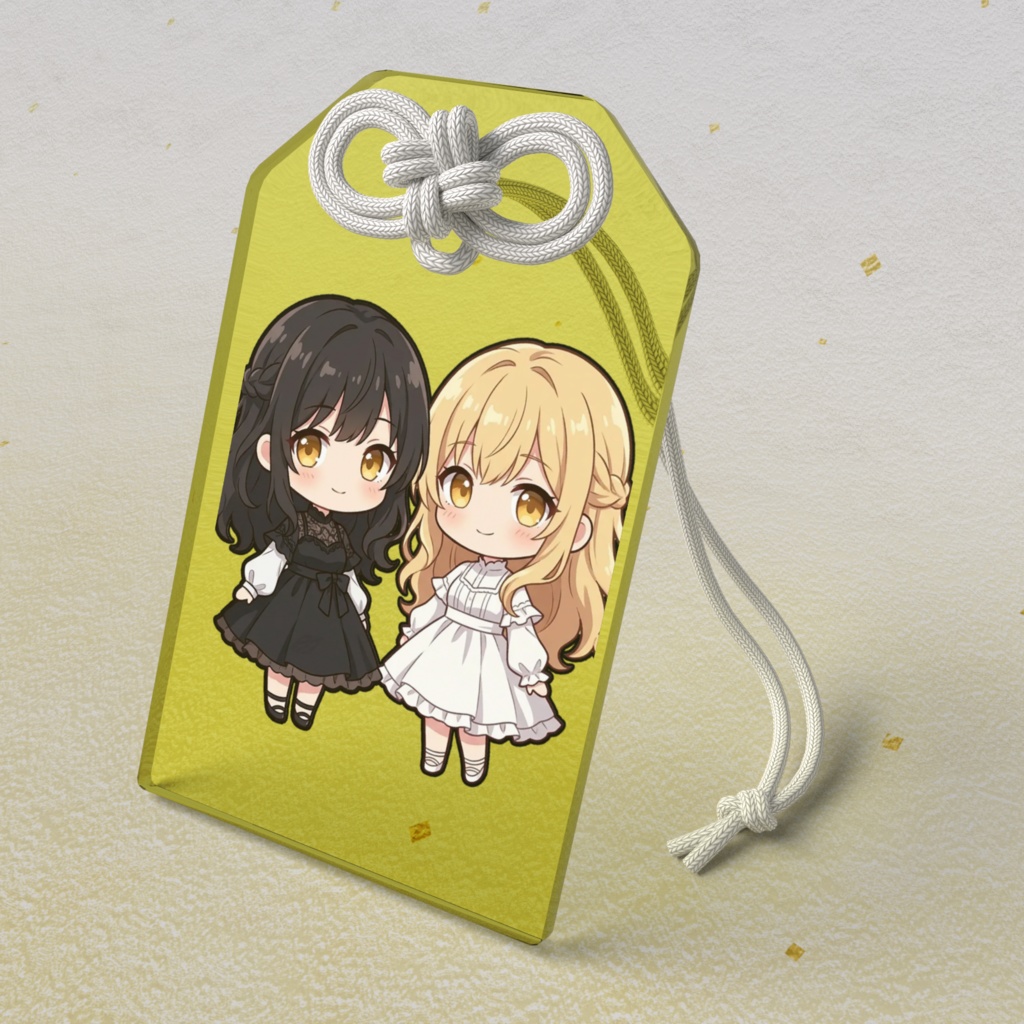 【金運お守り】12星座ちびキャラ~双子座女神01~