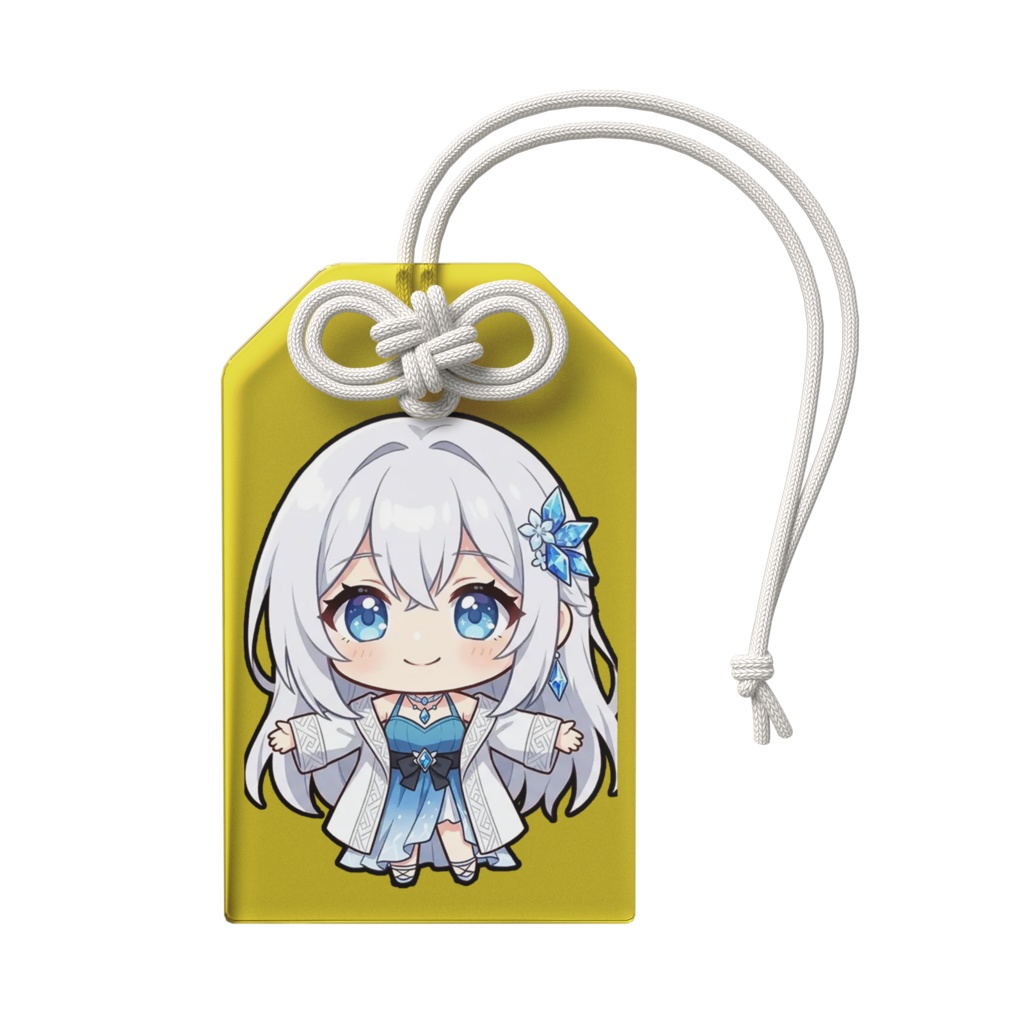 【金運お守り】12星座ちびキャラ~水瓶座女神01~