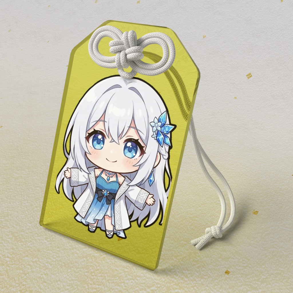 【金運お守り】12星座ちびキャラ~水瓶座女神01~