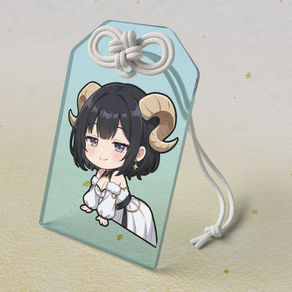 【勉強仕事運お守り】12星座ちびキャラ~牡羊座女神01~