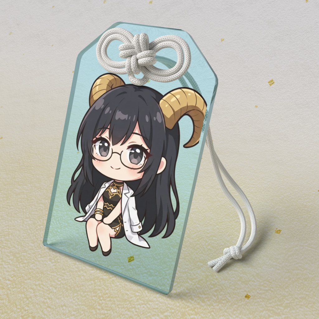 【勉強仕事運お守り】12星座ちびキャラ~山羊座女神01~