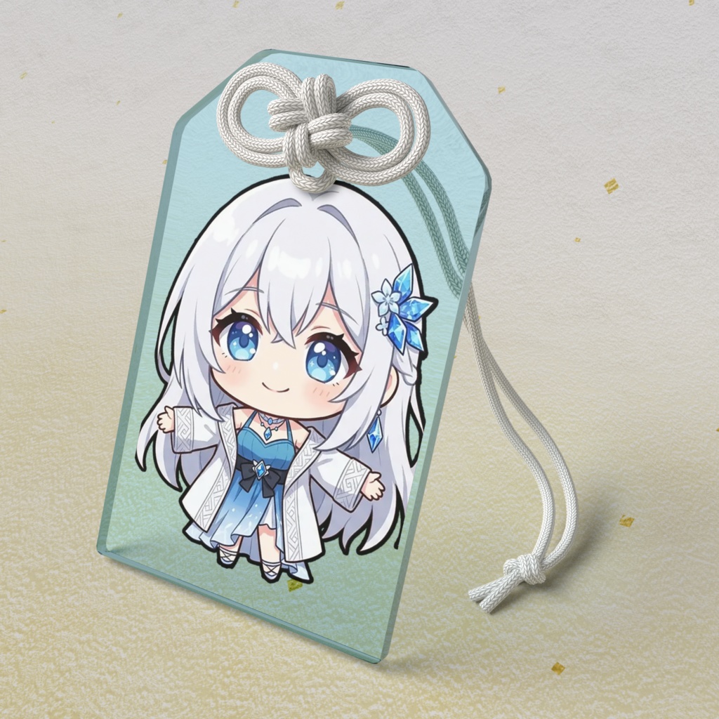 【勉強仕事運お守り】12星座ちびキャラ~水瓶座女神01~