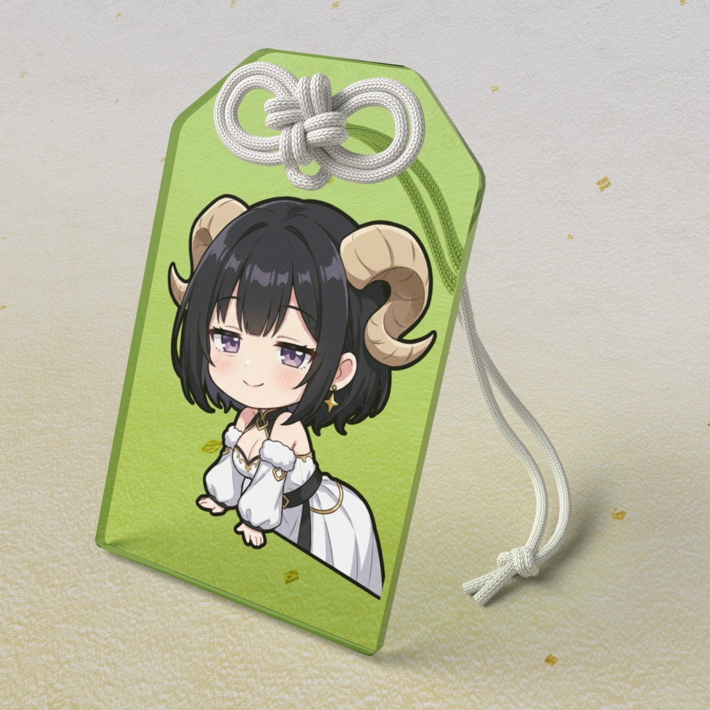 【健康運お守り】12星座ちびキャラ~牡羊座女神01~