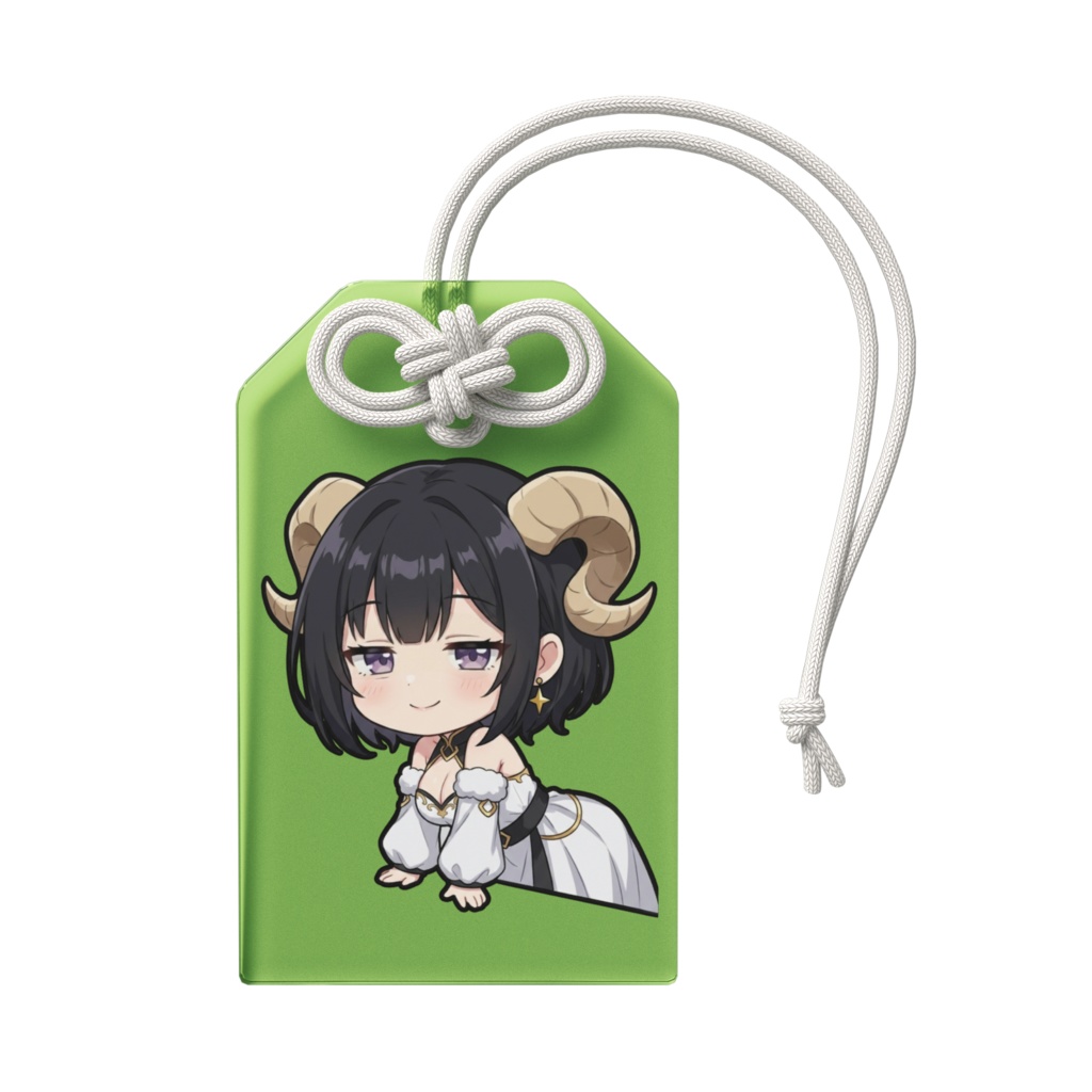 【健康運お守り】12星座ちびキャラ~牡羊座女神01~