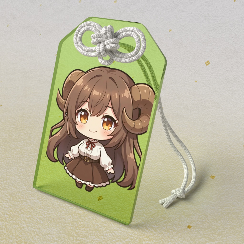 【健康運お守り】12星座ちびキャラ~牡牛座女神01~