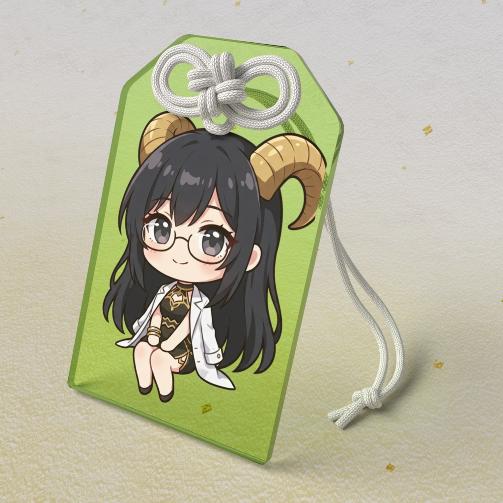 【健康運お守り】12星座ちびキャラ~山羊座女神01~