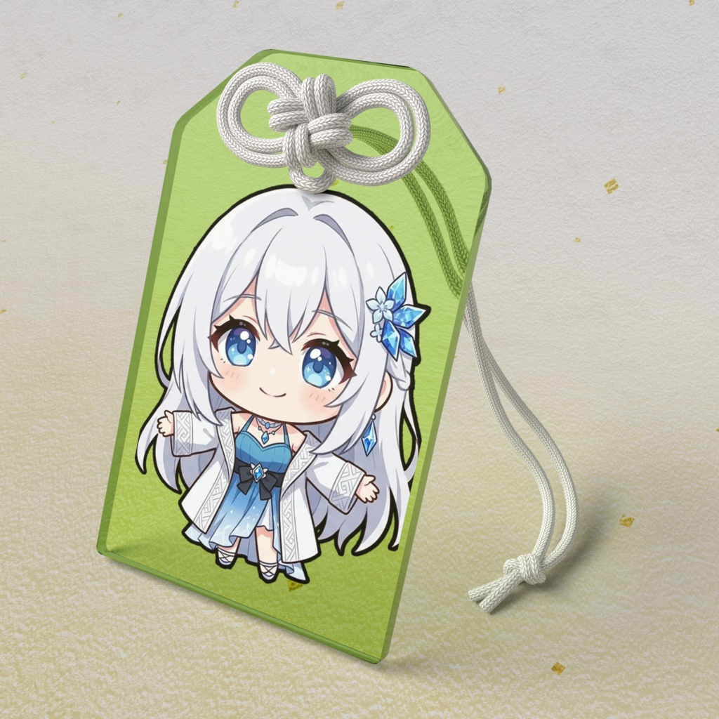 【健康運お守り】12星座ちびキャラ~水瓶座女神01~