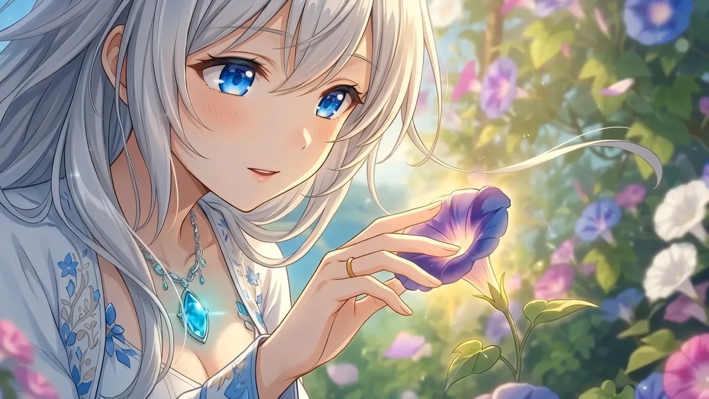 【星座女神デジタルコレクション】水瓶座の女神|銀髪の自由奔放なアイドルヒロイン~Ver01~