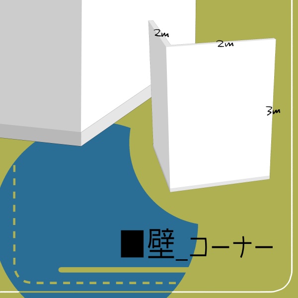 【クリスタ用】壁・床・天井追加5種セット【3D素材】