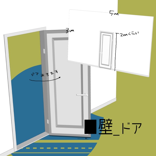 【クリスタ用】壁・床・天井5種セット【3D素材】