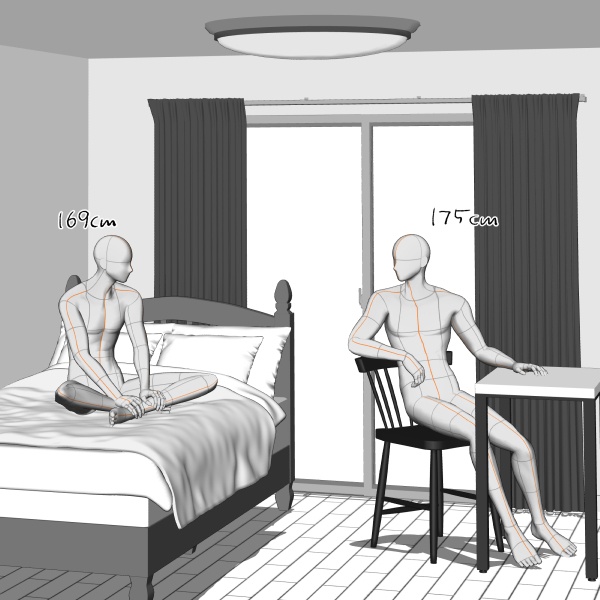 【クリスタ用】壁・床・天井5種セット【3D素材】