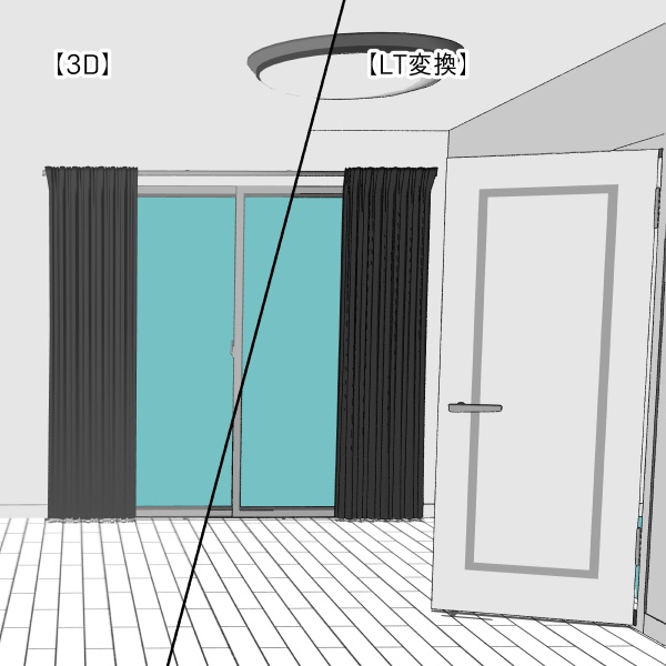 【クリスタ用】壁・床・天井5種セット【3D素材】