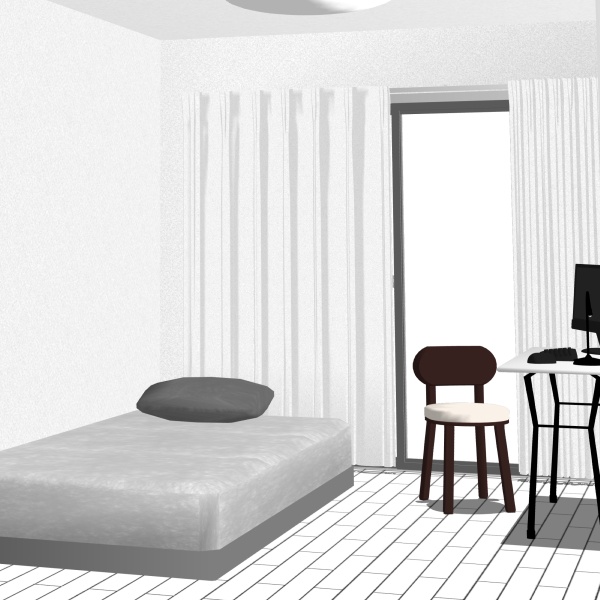 【クリスタ用】壁・床・天井5種セット【3D素材】