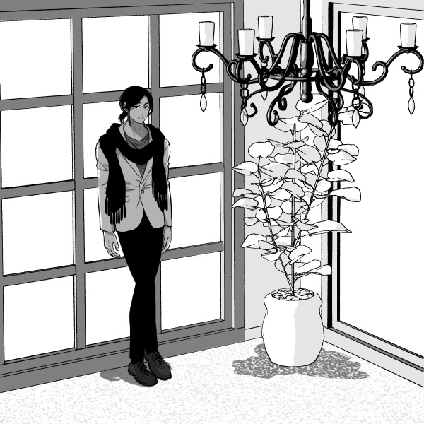 【クリスタ用】大きなガラス窓2種【3D素材】