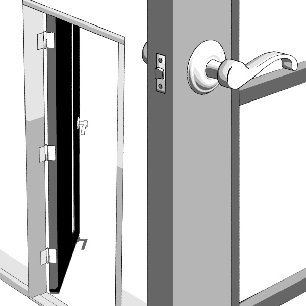 【クリスタ用】ドア4種【3D素材】