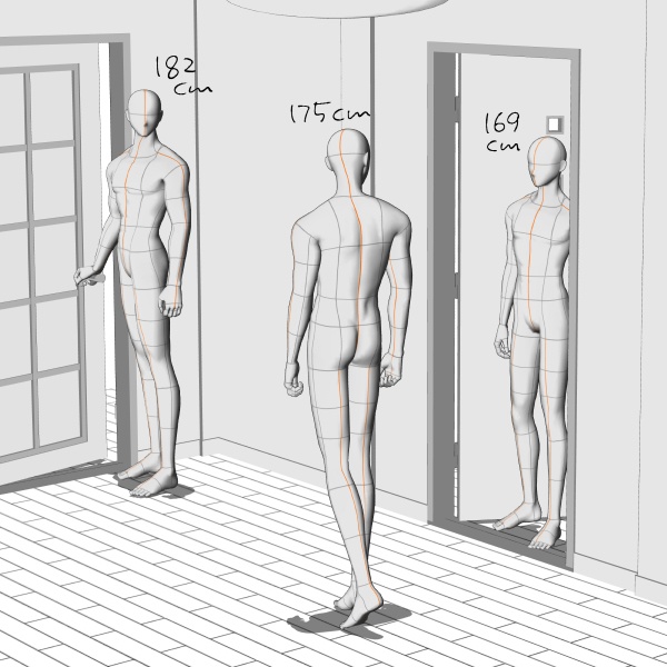 【クリスタ用】ドア4種【3D素材】