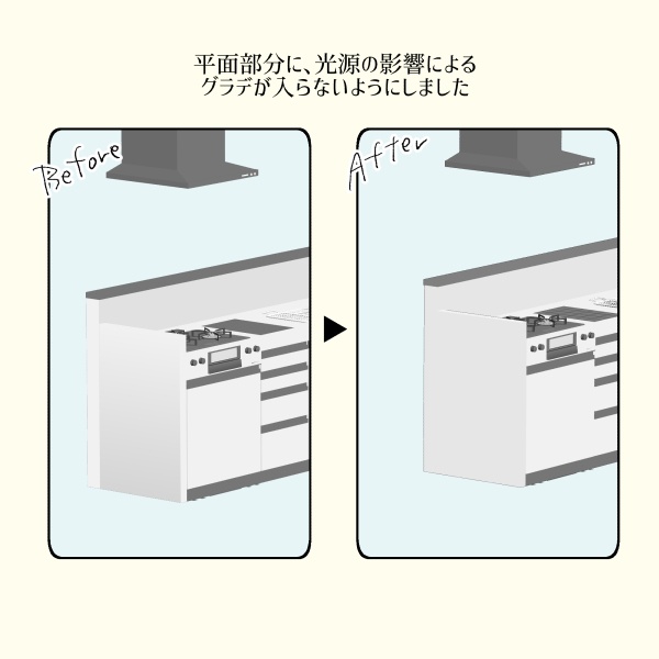 【クリスタ用】キッチン【3D素材】