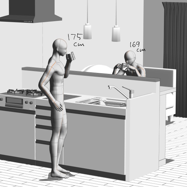 【クリスタ用】キッチン【3D素材】