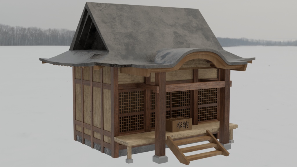 [3Dモデル] 神社