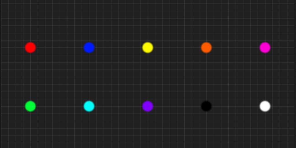 【ココフォリア用APNG】 色付きポインター（10色）【無料】