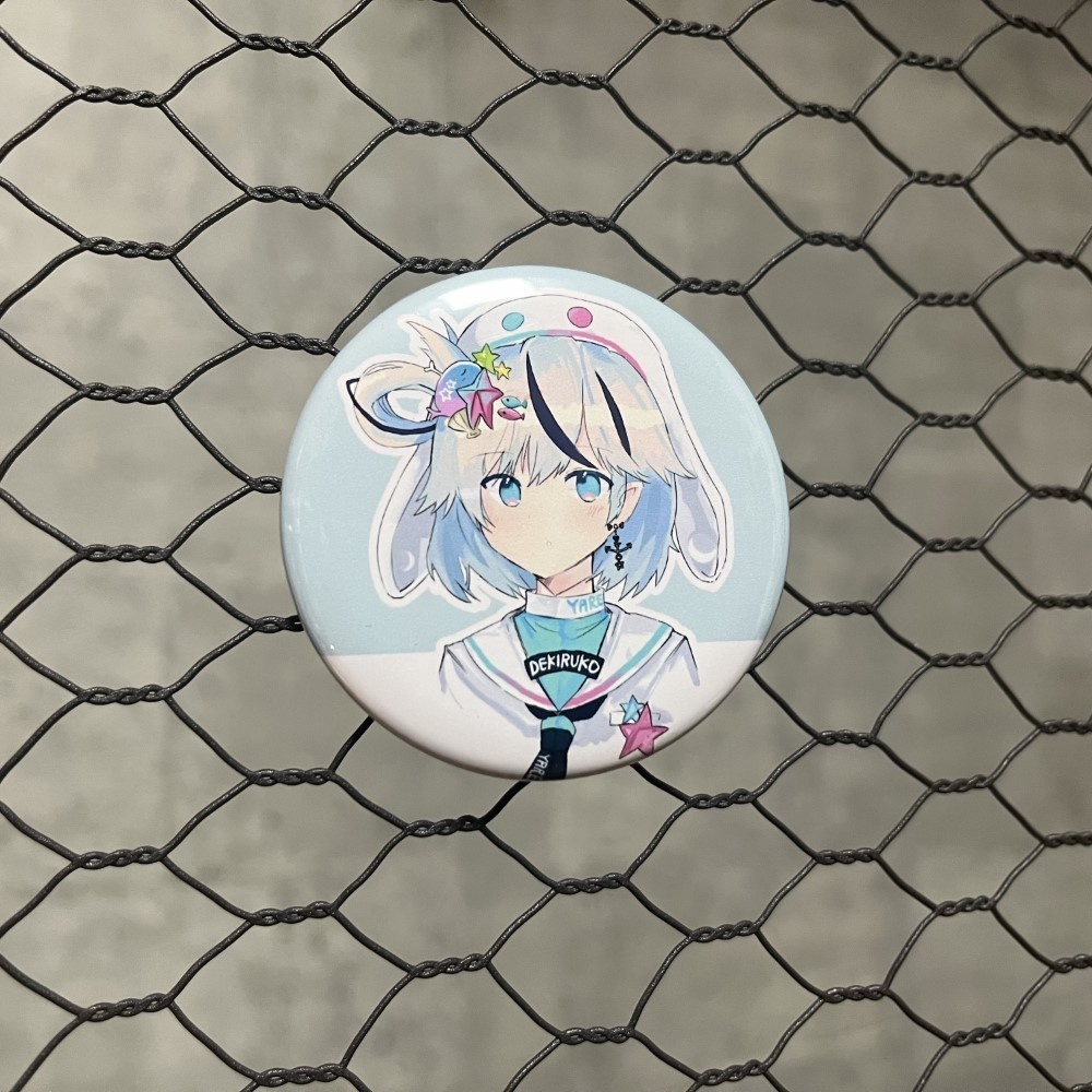 【非公式同人アイテム】パレプロ缶バッチ 夏渚まはろA