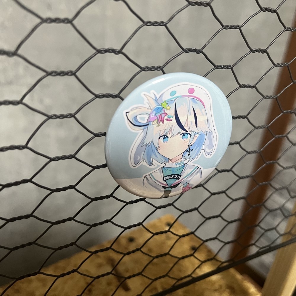 【非公式同人アイテム】パレプロ缶バッチ 夏渚まはろA
