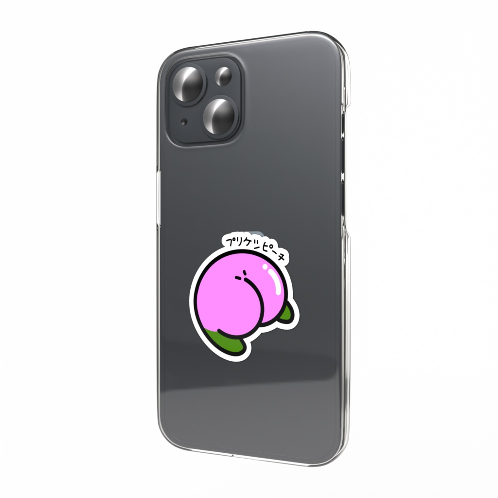 スマホステッカー プリケツピーチ